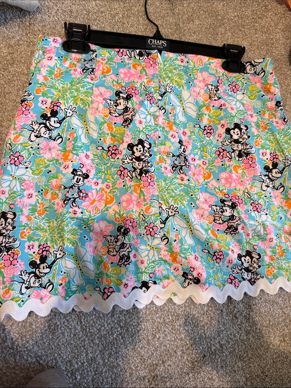 Lilly Pulitzer Disney floral Mickey & Minnie skirt Floral Mickey & Minnie